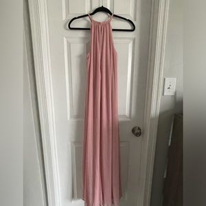 David Bridal Pink Bridesmaid Dress